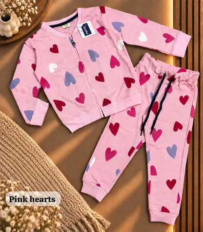 Unisex zipper Sweat Shirts Sets for 6m to 4yrs | loop knit Fabric