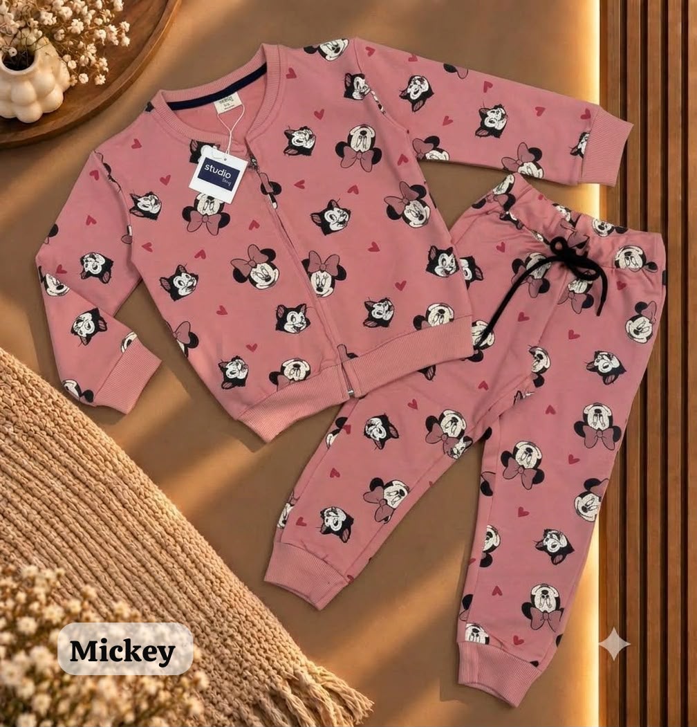 Unisex zipper Sweat Shirts Sets for 6m to 4yrs | loop knit Fabric