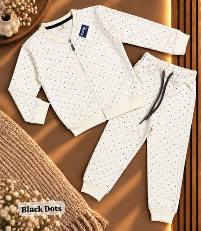 Unisex zipper Sweat Shirts Sets for 6m to 4yrs | loop knit Fabric