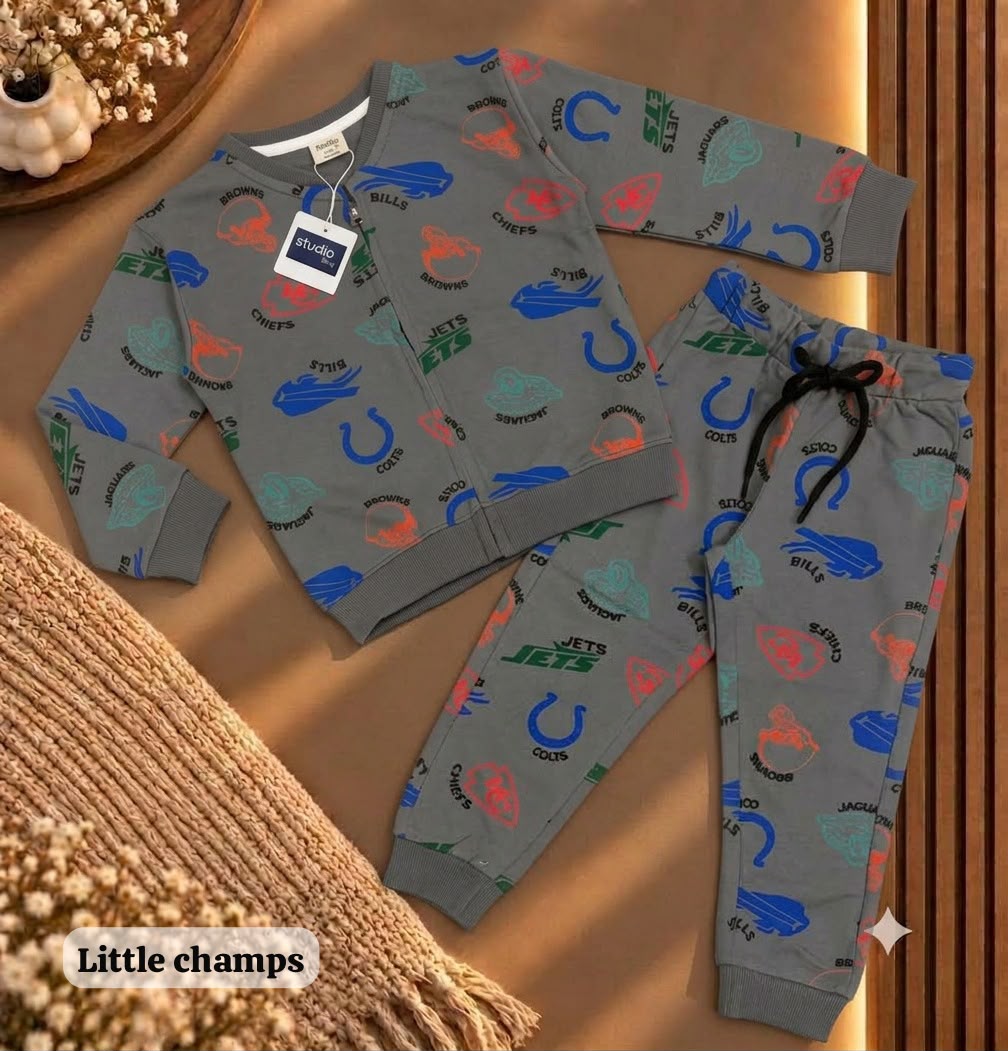 Unisex zipper Sweat Shirts Sets for 6m to 4yrs | loop knit Fabric