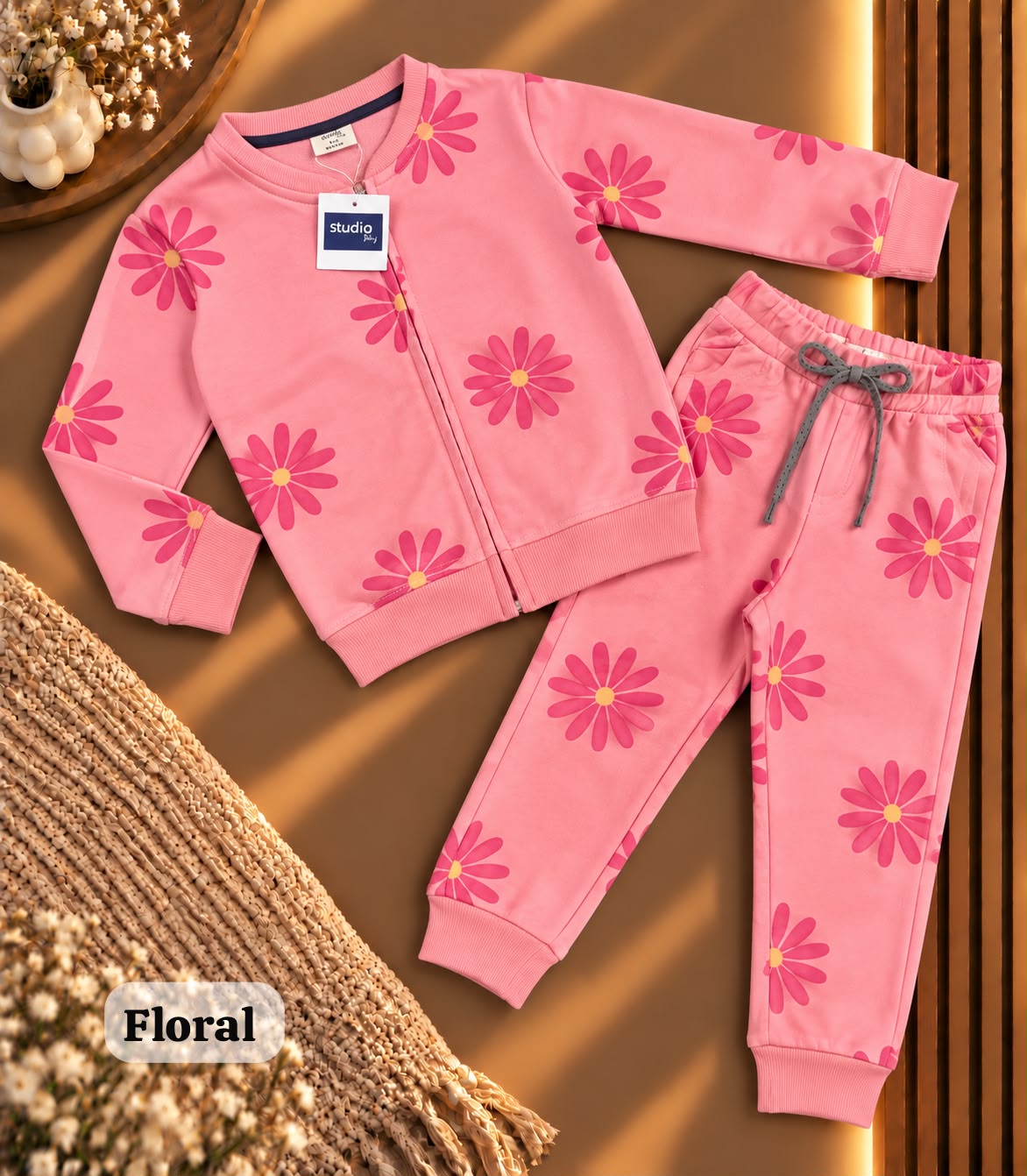 Unisex zipper Sweat Shirts Sets for 6m to 4yrs | loop knit Fabric