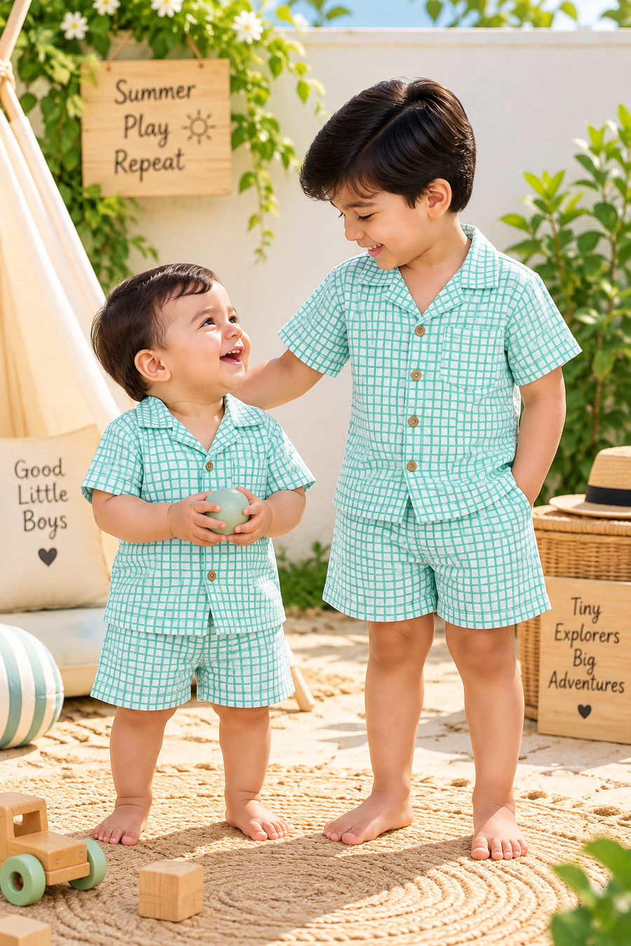 The  Muslin Comfort Collection | Short Sets |1 Years To 6 Years