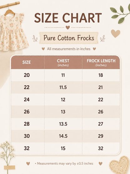 Pure cotton frill sleeve frocks | Jaipuri frocks- Floral Edition| 1-9yrs