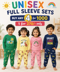 Casual Unisex full sleeve Coords for 6 months to 5yrs! Buy 4@999