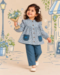 Smokey blue Floral