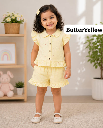 Petar pan Neck Muslin Sets 6months to 3years