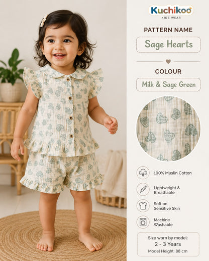 Petar pan Neck Muslin Sets 6months to 3years