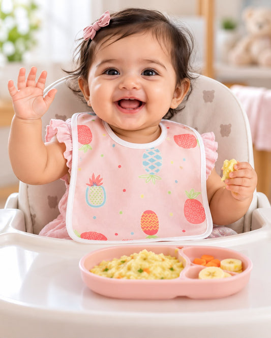 Soft & Waterproof Baby Feeding Bibs | Easy-Clean Everyday Bibs