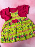 Green and pink