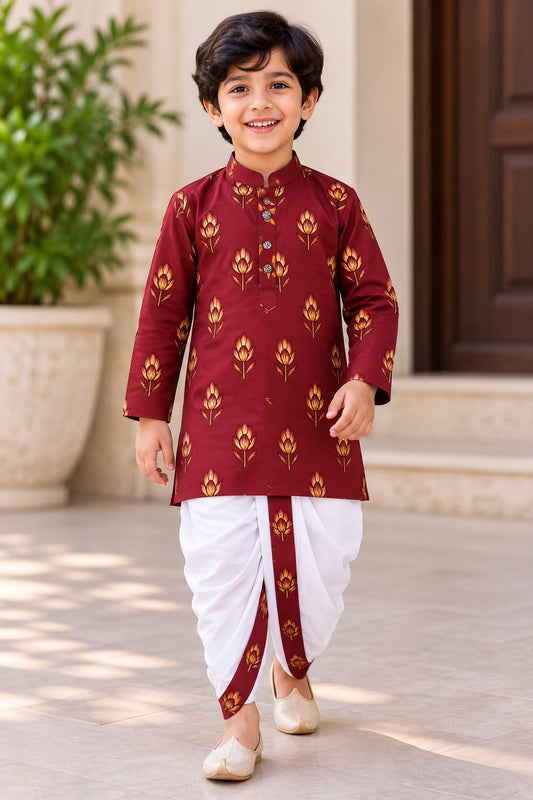 Boys Traditional dhoti Sets for 6 Months To 8 years | Ocassioanl and Festive wear