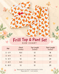 Peplum  Top & Relaxed Fit Pants Set| For Girls |2 To 9 yrs| Cotton