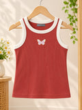 Ribbed Sleeveless Top For Jeans, For Girls, 2 To 12 yrs