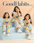 Peplum  Top & Relaxed Fit Pants Set| For Girls |2 To 9 yrs| Cotton