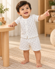 Printed Waffle Cotton Co-ord Set, Unisex, 6-12 months