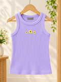 Ribbed Sleeveless Top For Jeans, For Girls, 2 To 12 yrs