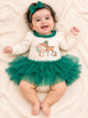Baby Girl Long Sleeve Ruffle Tutu Romper with Frilled Neckline,0 To 12 months