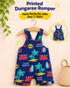 Printed Cotton Dungaree Romper for 5 Years