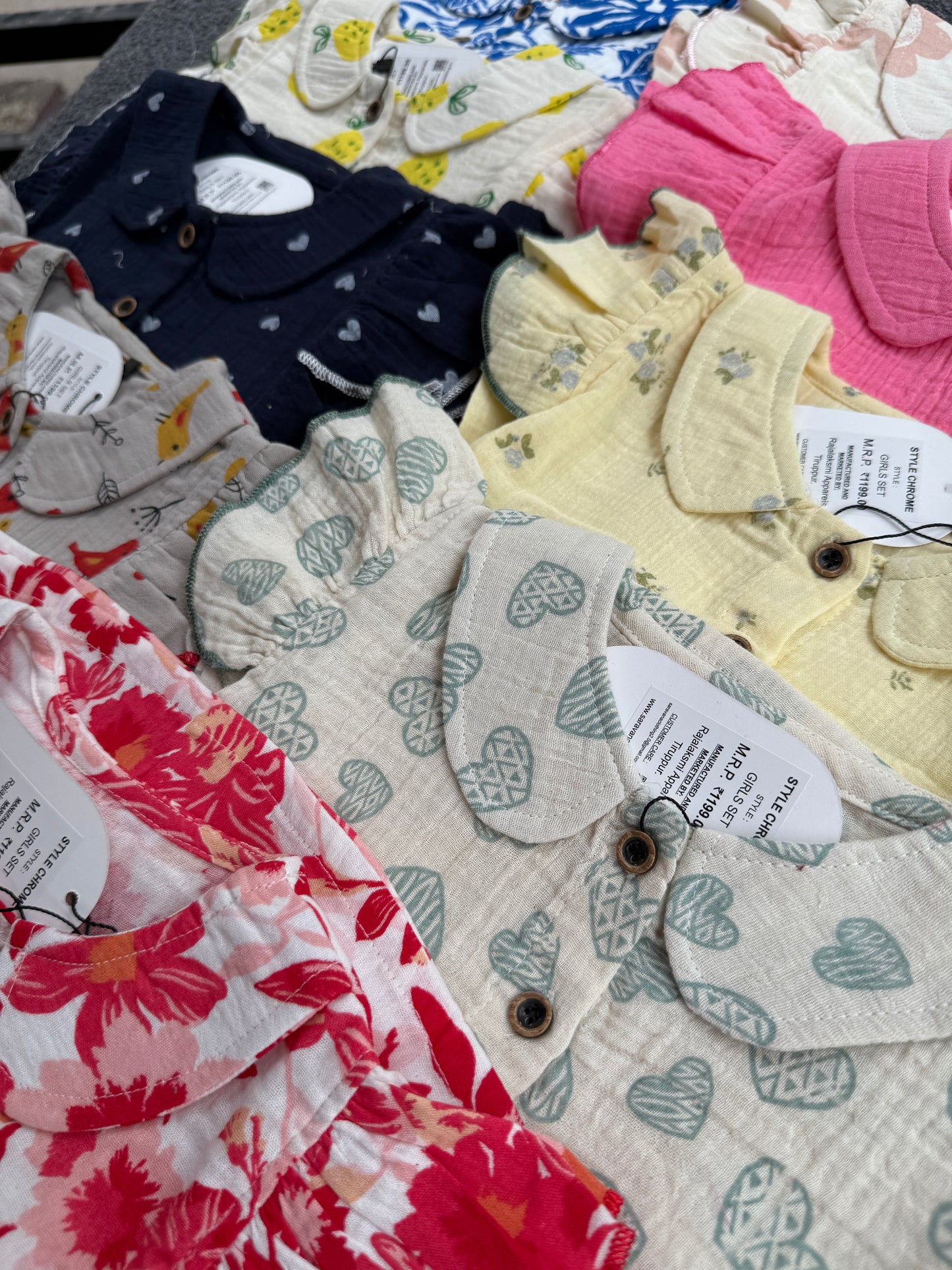 Muslin Peplum Coords for 2yrs to 5yrs