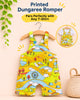 Printed Cotton Dungaree Romper for 3Years