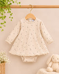 Floral Frill Frock Romper for Baby Girls For 3-6 Months