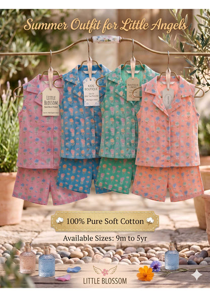 Little Blossom Pure Cotton short sets | Special Edition