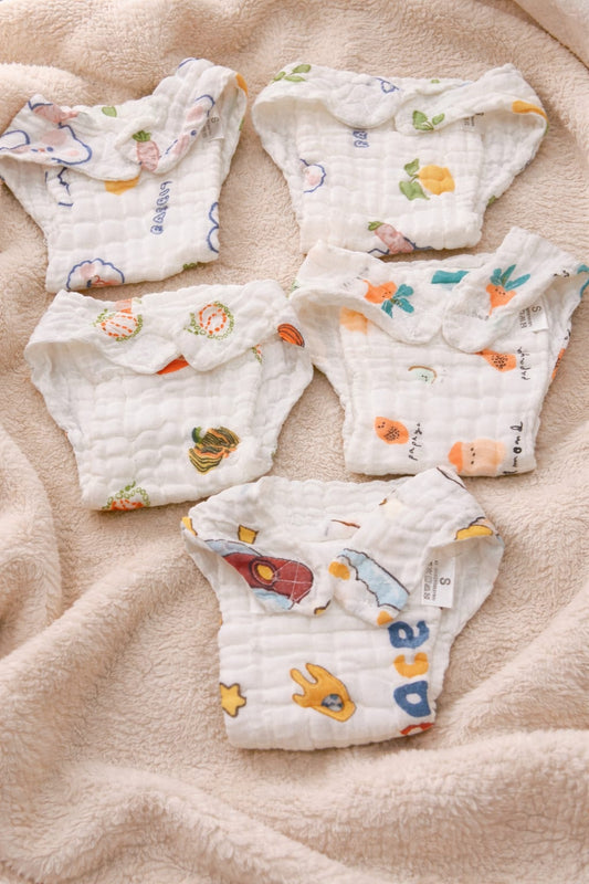Muslin 6-Layered Crinkled Nappy (Each 150/-)