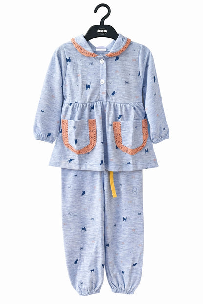 Cotton Cord Sets (9-12 Months) Girls