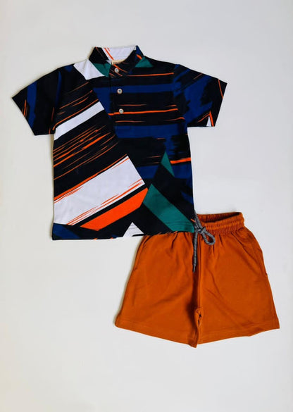 Chinese Collar Boy Cord Sets