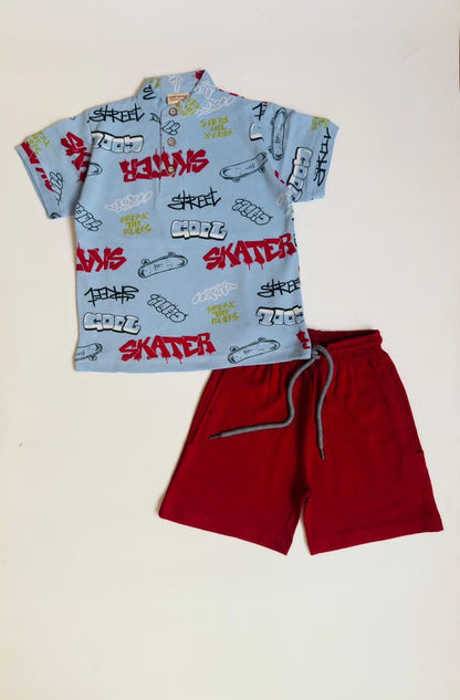 Chinese Collar Boy Cord Sets