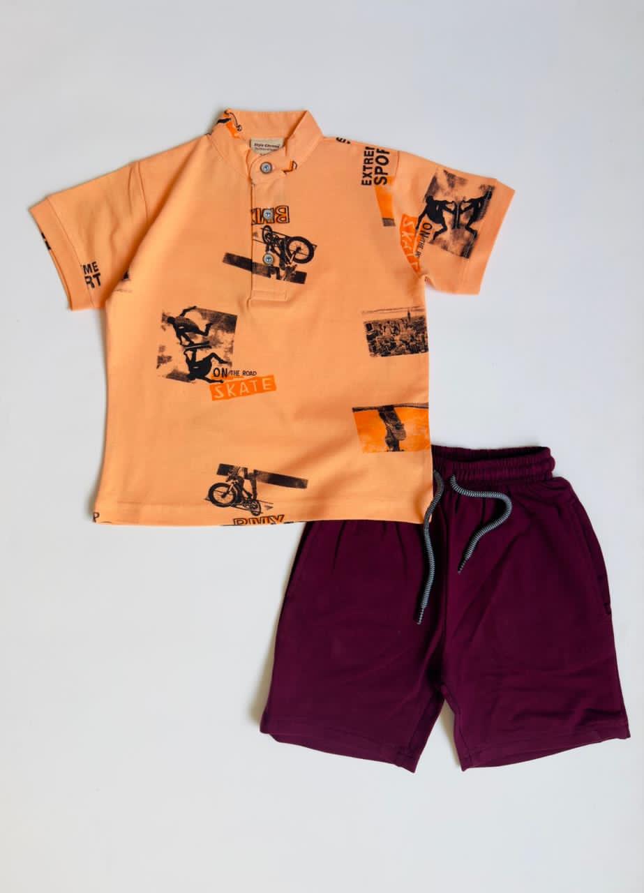 Chinese Collar Boy Cord Sets