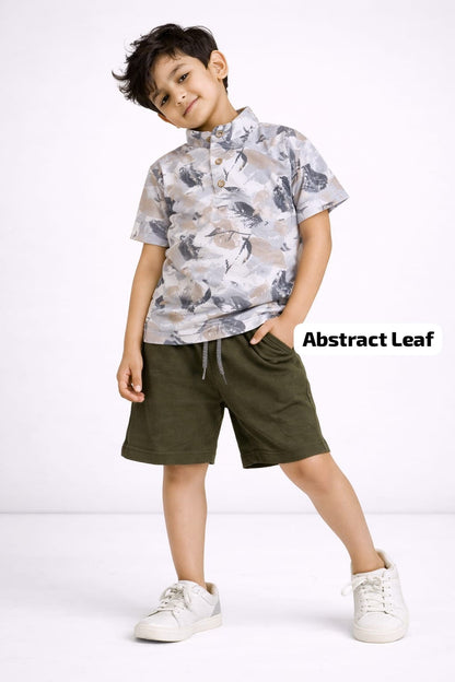 Chinese Collar Boy Cord Sets