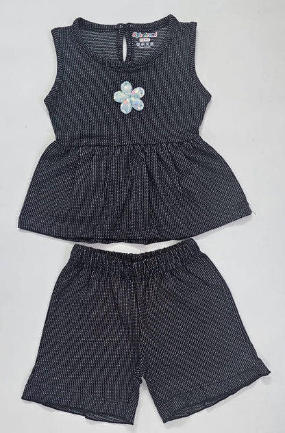 Berry Bubble Coord Set for Girls |Textured Soft Bubble Fabric | 1-5 Years