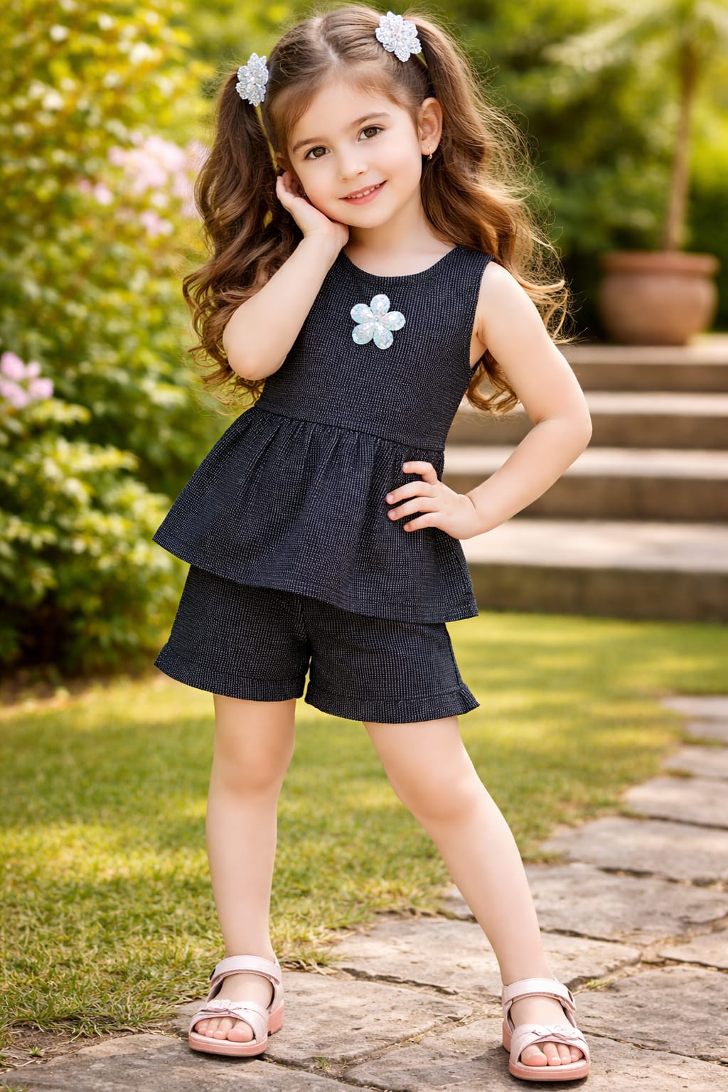 Berry Bubble Coord Set for Girls |Textured Soft Bubble Fabric | 1-5 Years