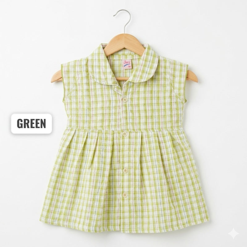 Cotton Blend Collar Frocks