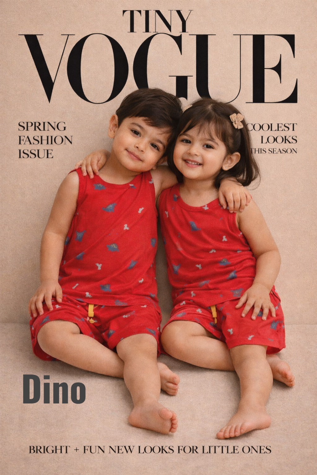 Sleeveless Coords unisex (1 to 8yrs)