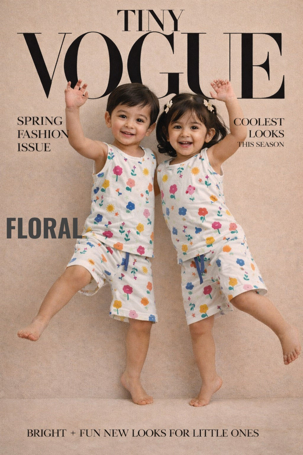 Sleeveless Coords unisex (1 to 8yrs)
