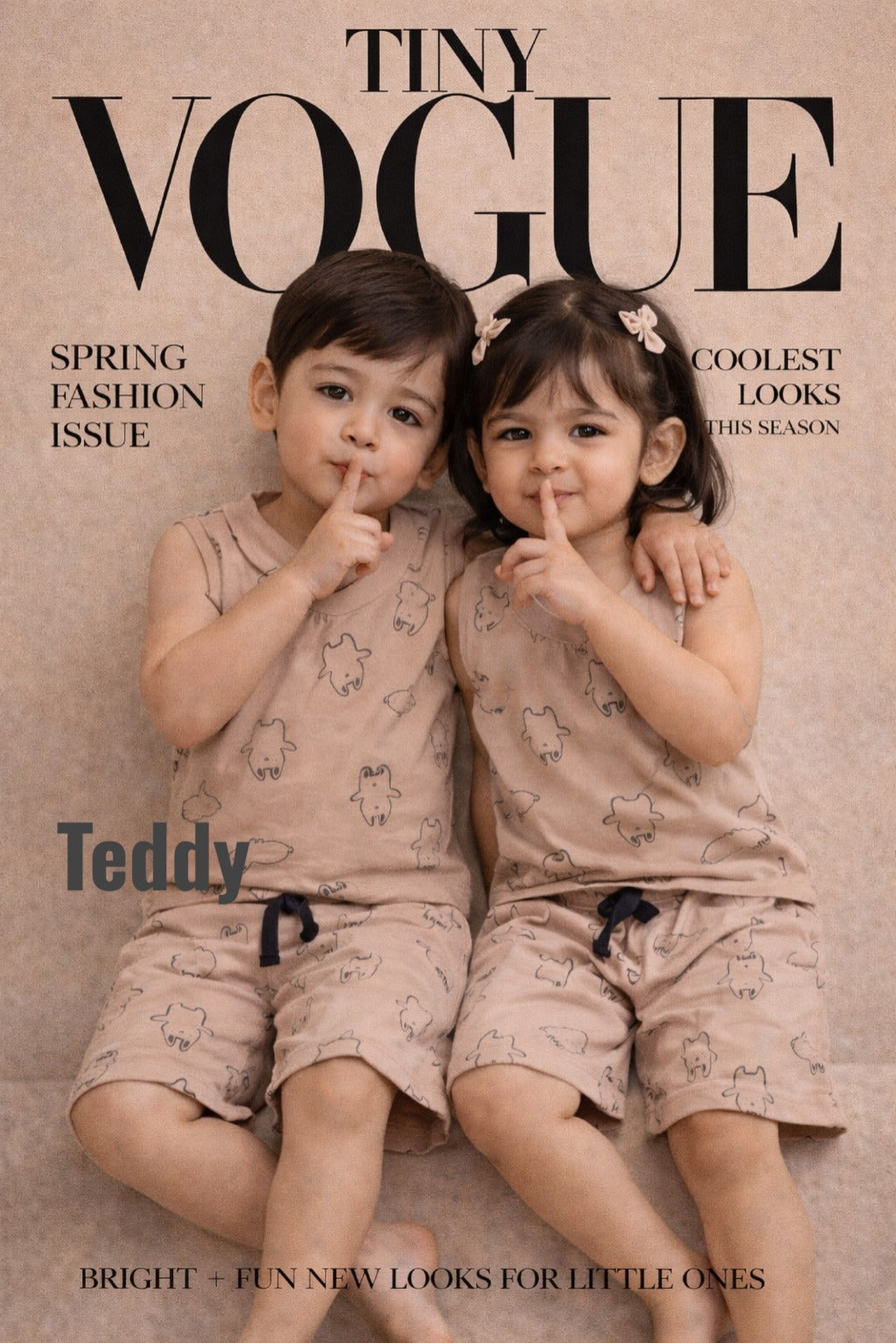 Sleeveless Coords unisex (1 to 8yrs)