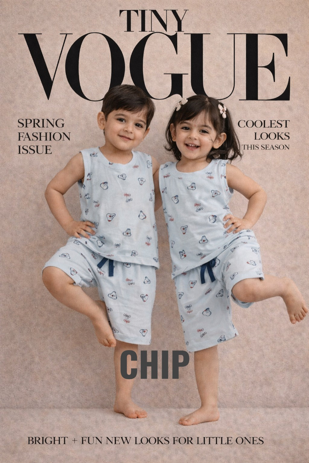Sleeveless Coords unisex (1 to 8yrs)