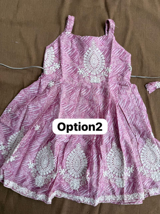 Pure Cotton Frill Sleeve Frock (5-6 YEARS)