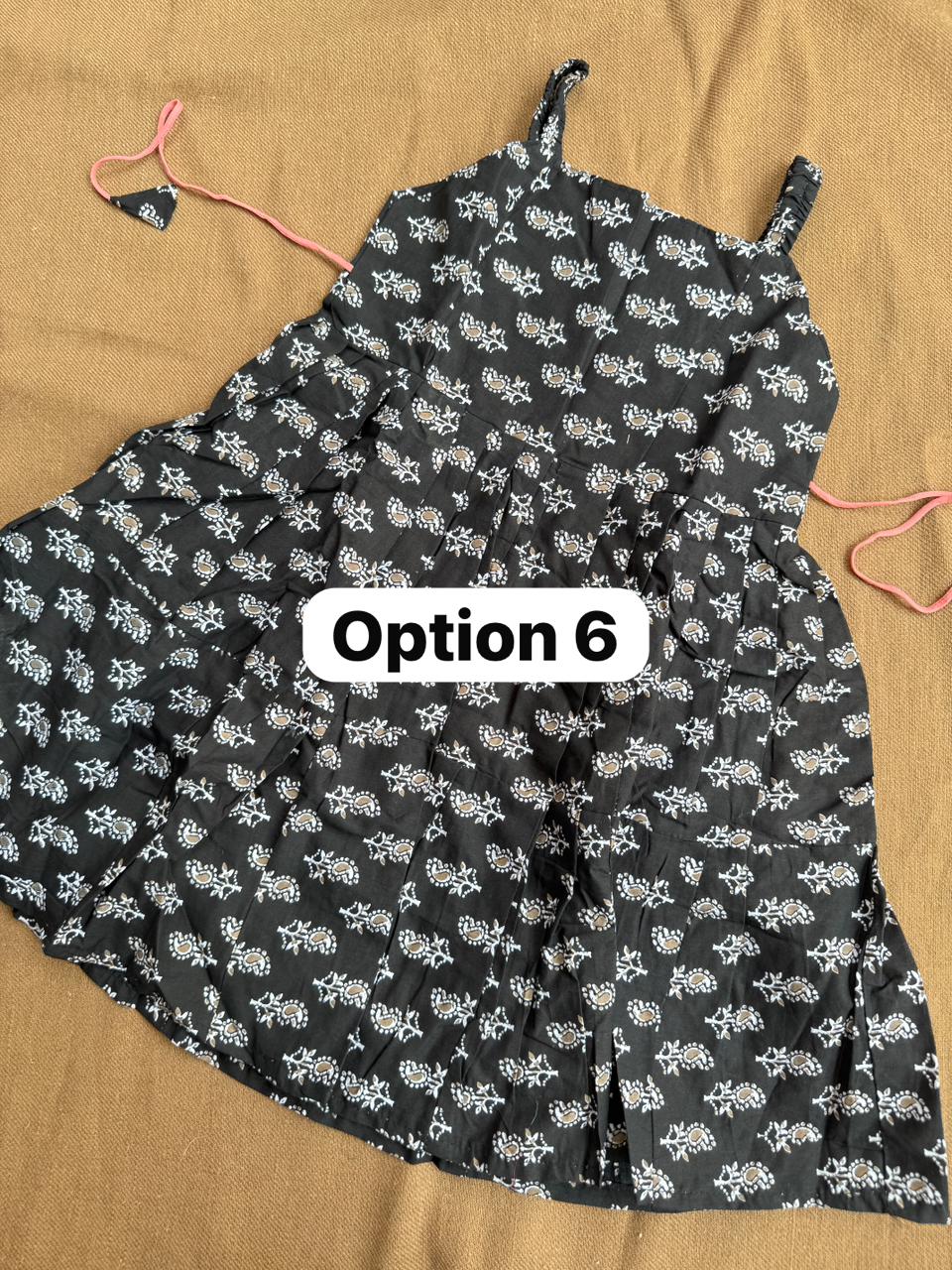 Pure Cotton Frill Sleeve Frock (5-6 YEARS)
