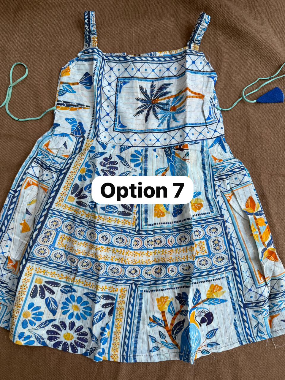 Pure Cotton Frill Sleeve Frock (5-6 YEARS)