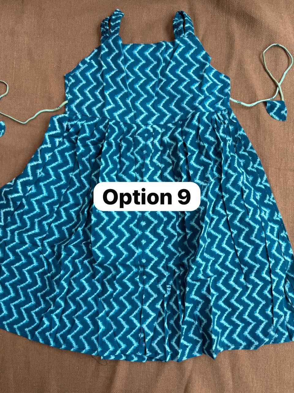 Pure Cotton Frill Sleeve Frock (5-6 YEARS)