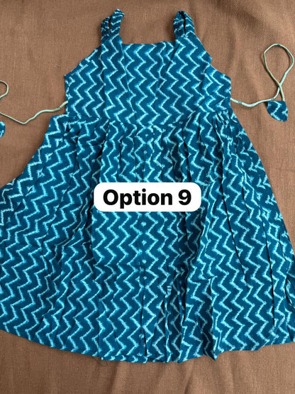 Pure Cotton Frill Sleeve Frock (5-6 YEARS)