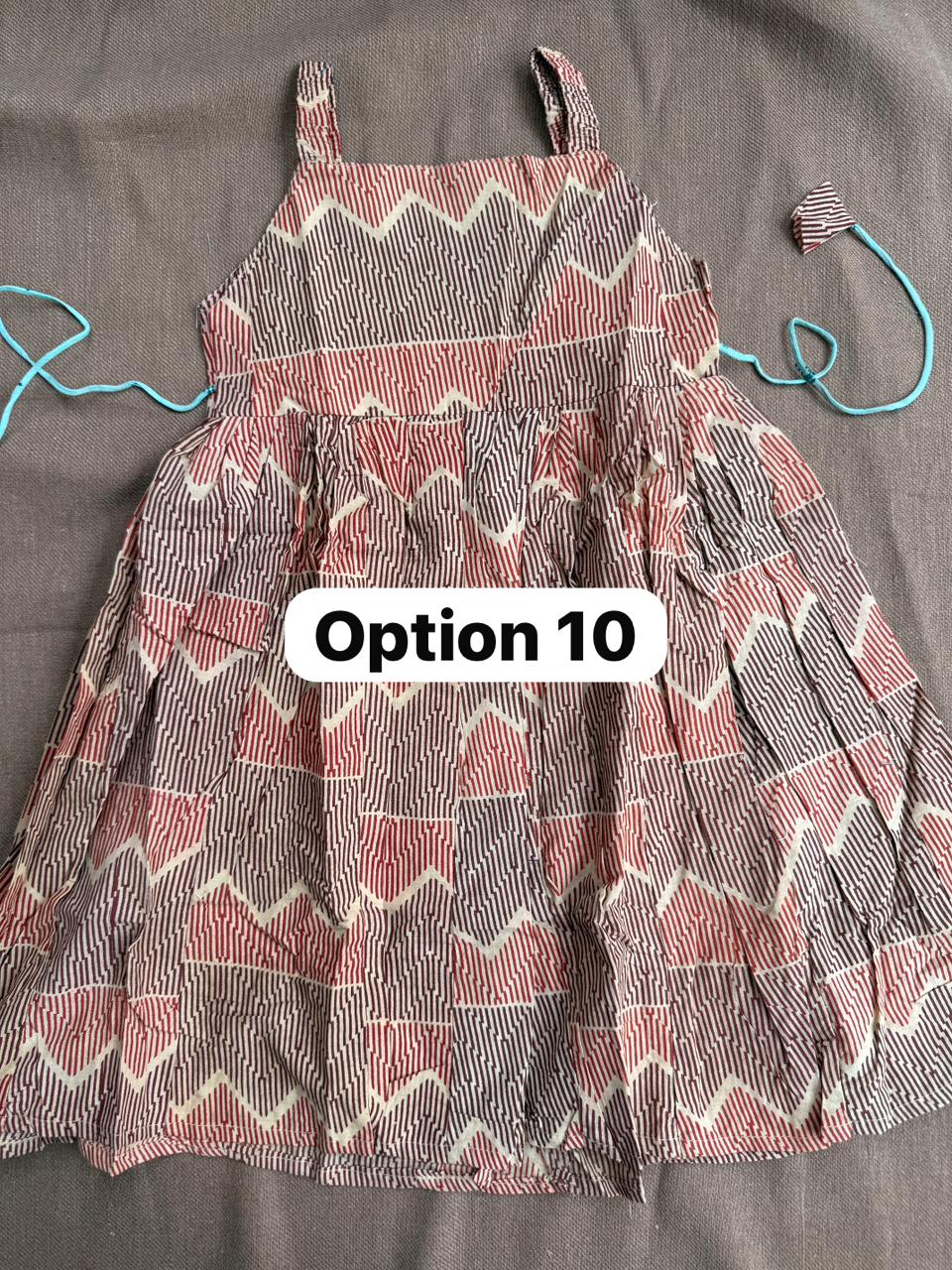 Pure Cotton Frill Sleeve Frock (5-6 YEARS)