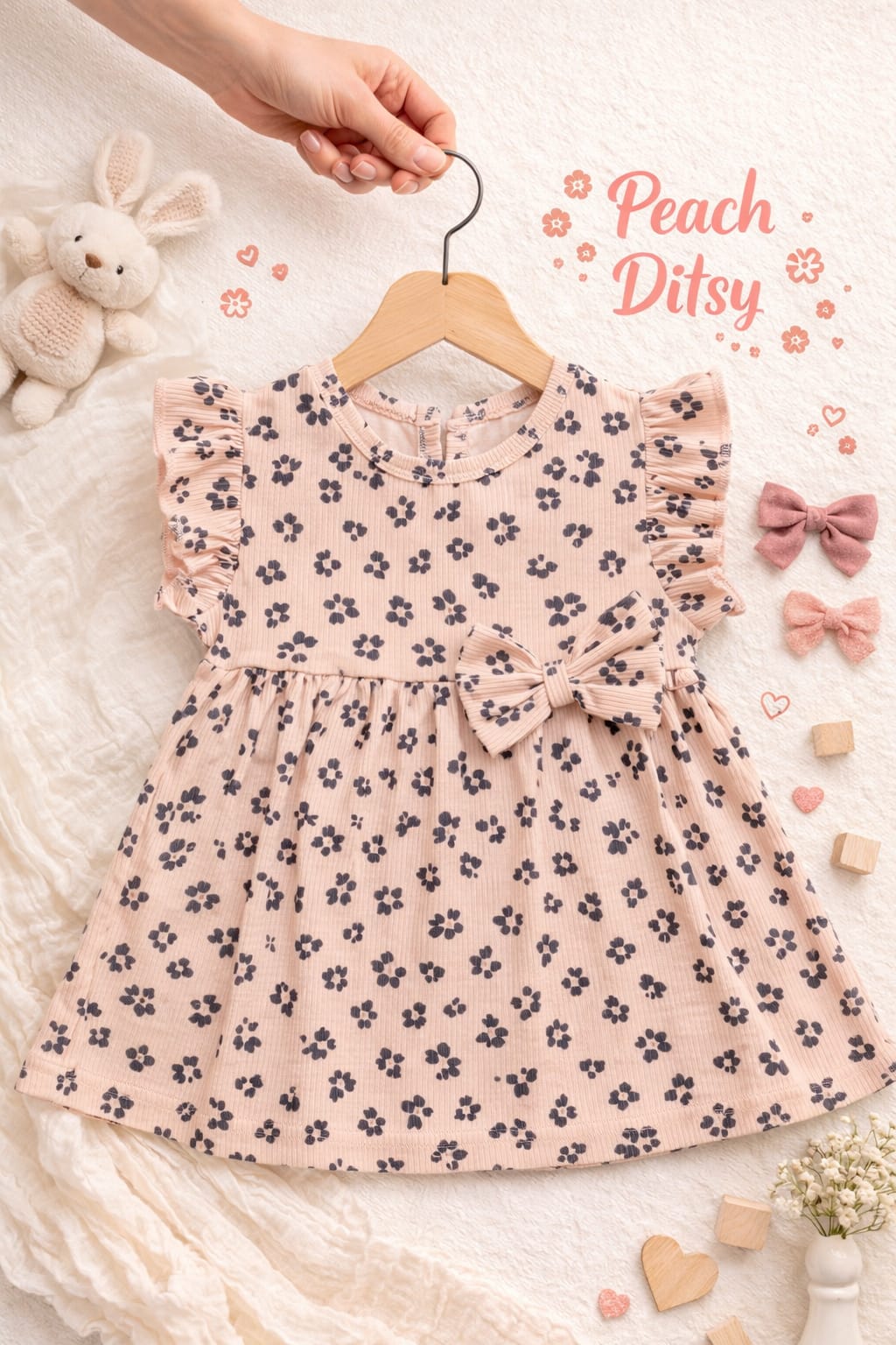 Soft Cotton Bow Frocks