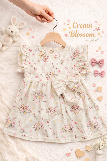 Soft Cotton Bow Frocks