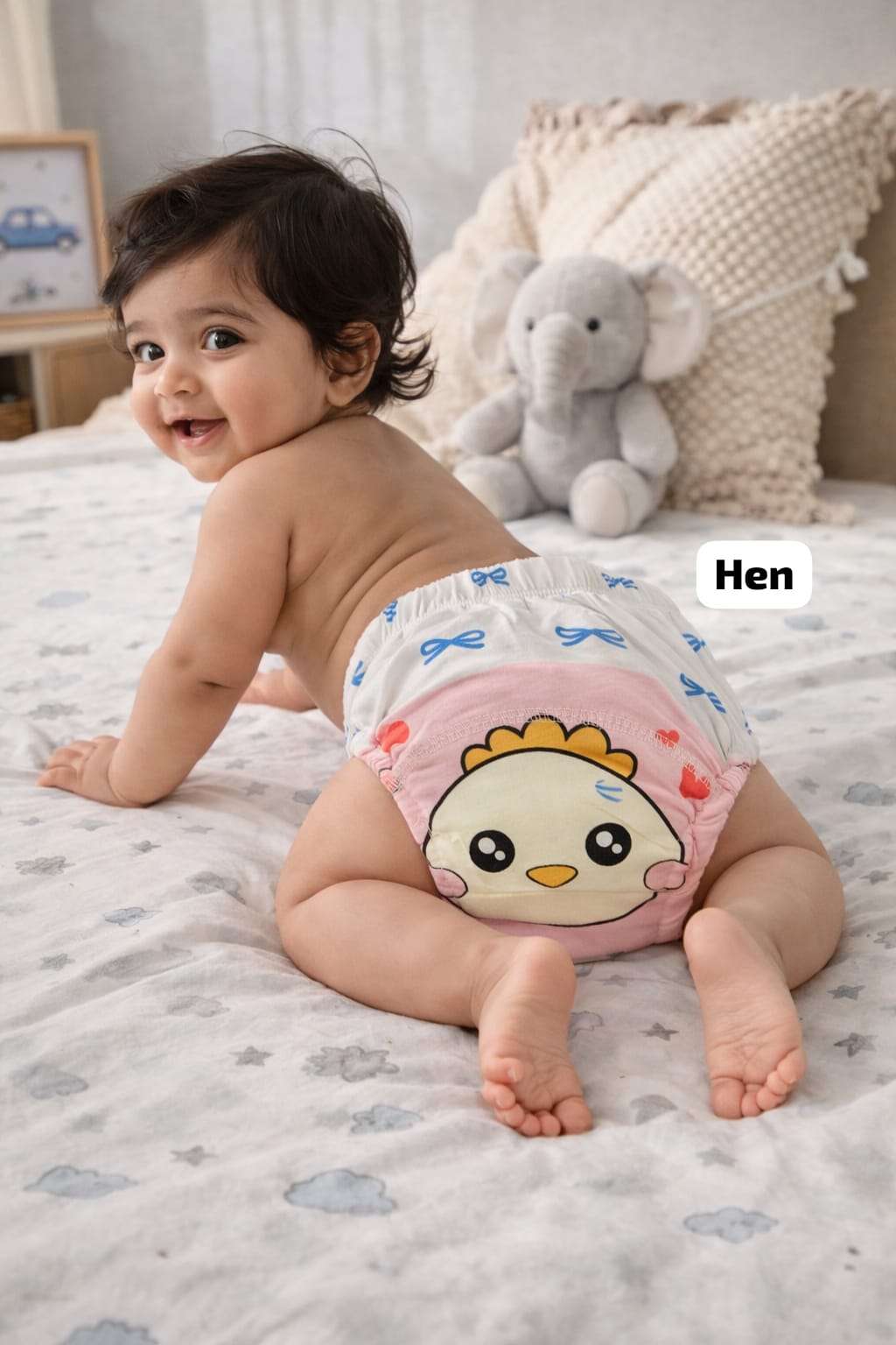 Baby Diaper Pants | Potty Training Underwear | Soft, Washable & Reusable Cotton Nappies for Boys & Girls | Multicolor Prints