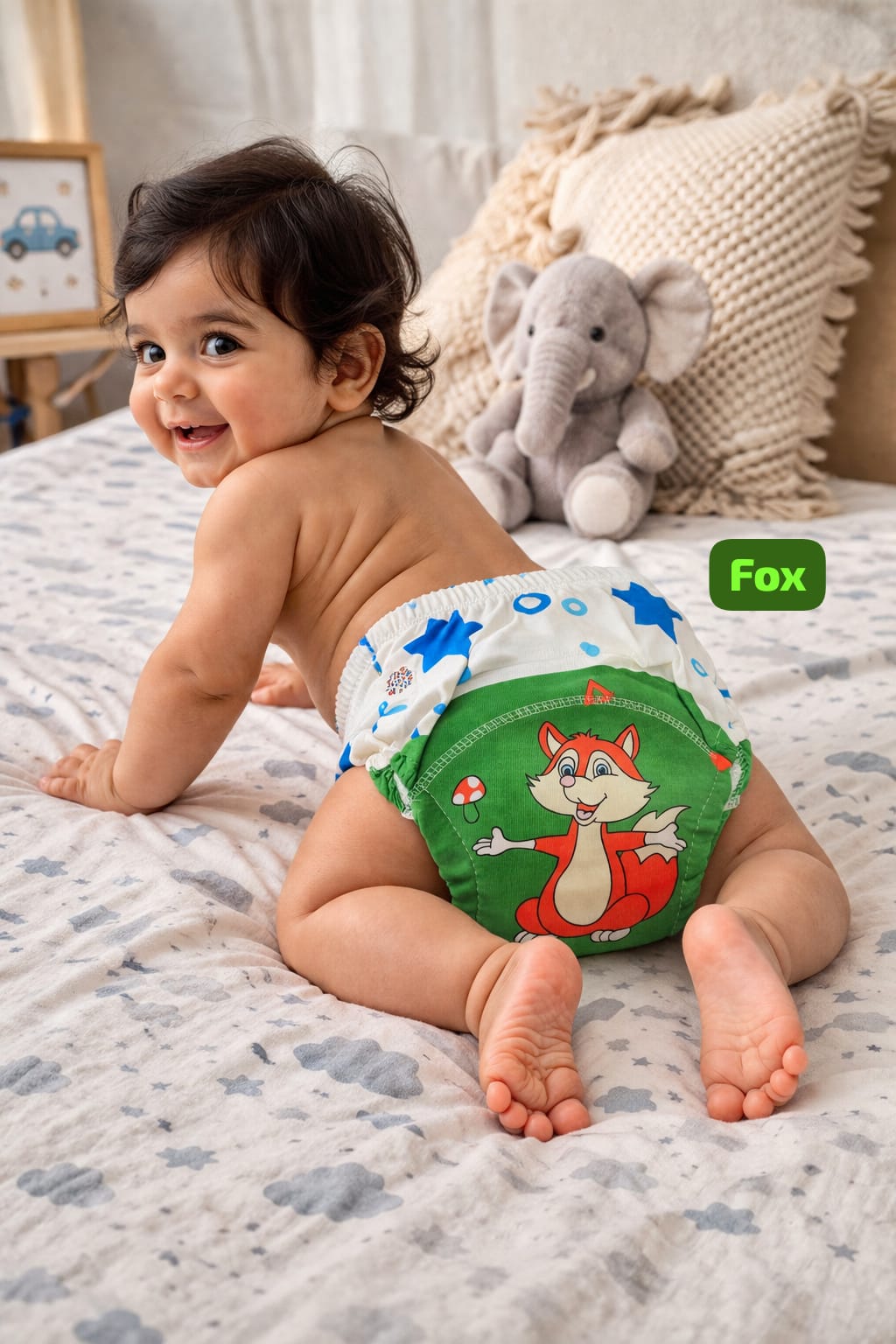 Baby Diaper Pants | Potty Training Underwear | Soft, Washable & Reusable Cotton Nappies for Boys & Girls | Multicolor Prints
