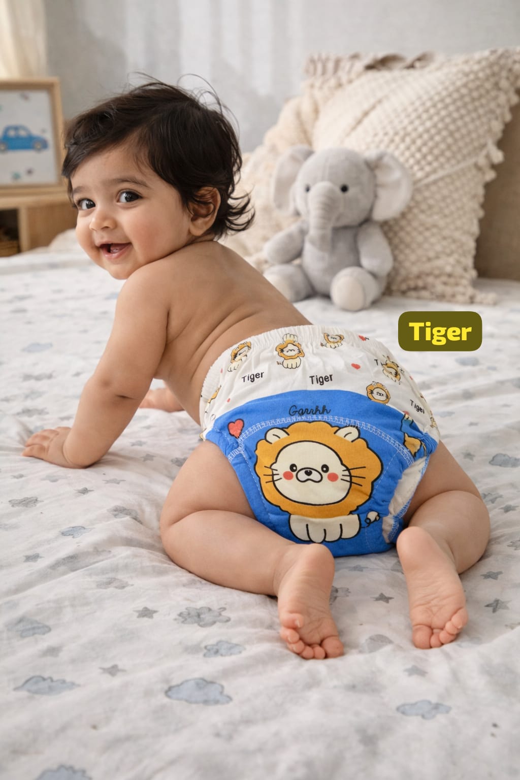 Baby Diaper Pants | Potty Training Underwear | Soft, Washable & Reusable Cotton Nappies for Boys & Girls | Multicolor Prints