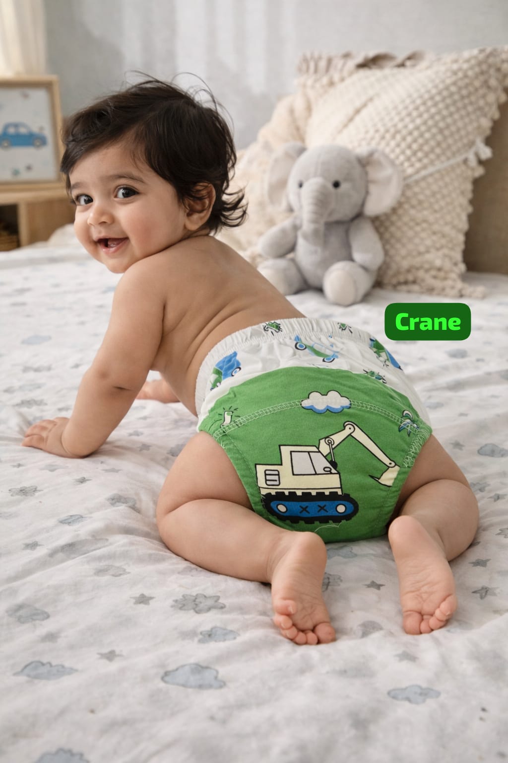 Baby Diaper Pants | Potty Training Underwear | Soft, Washable & Reusable Cotton Nappies for Boys & Girls | Multicolor Prints
